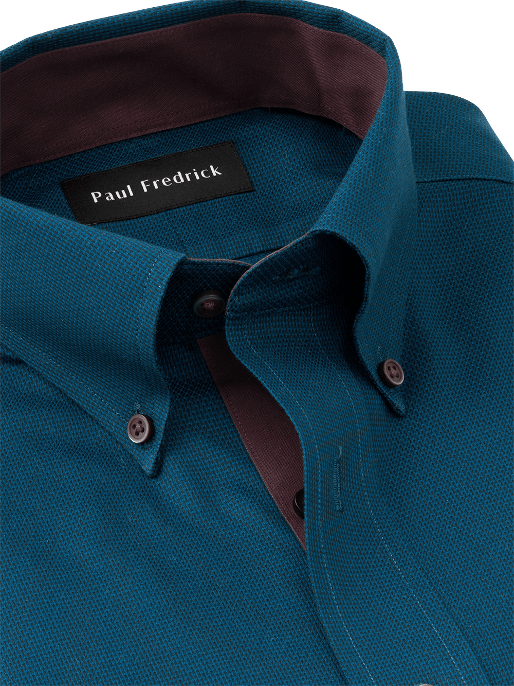 Alternate Image of Non-iron Cotton Solid Dress Shirt With Contrast Trim-2