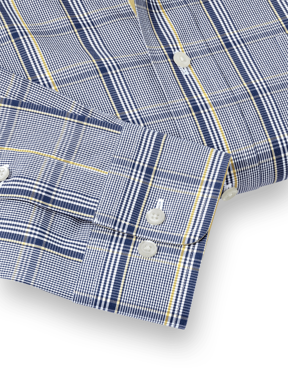Alternate Image of Non-iron Cotton Plaid Dress Shirt With Contrast Trim-3