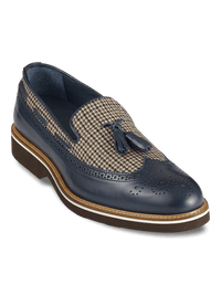 Hampden Tassel Loafer - Navy Multi
