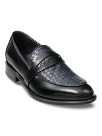 Owen Penny Loafer - Black/grey