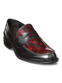 Humphrey Penny Loafer - Black/red