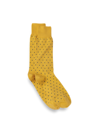 Dot Cotton Blend Sock - Yellow Multi