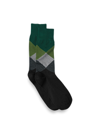 Argyle Cotton Blend Socks - Multi