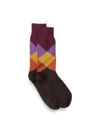 Argyle Cotton Blend Sock - Multi