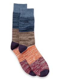 Stripe Cotton Blend Sock - Multi
