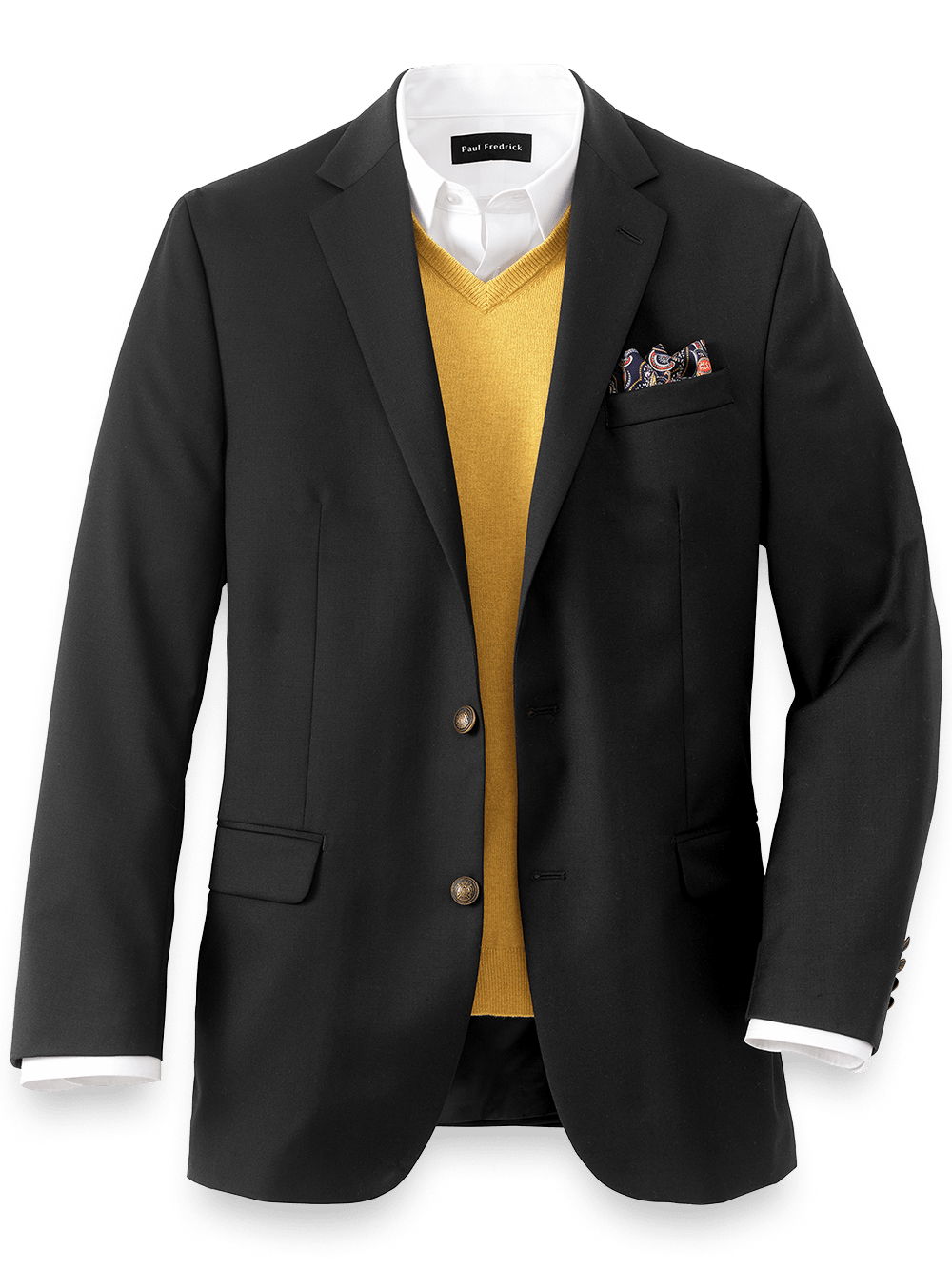 Product Image of Classic Fit Wool Travel Blazer-Black