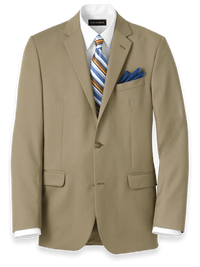 Classic Fit Wool Travel Blazer - British Tan