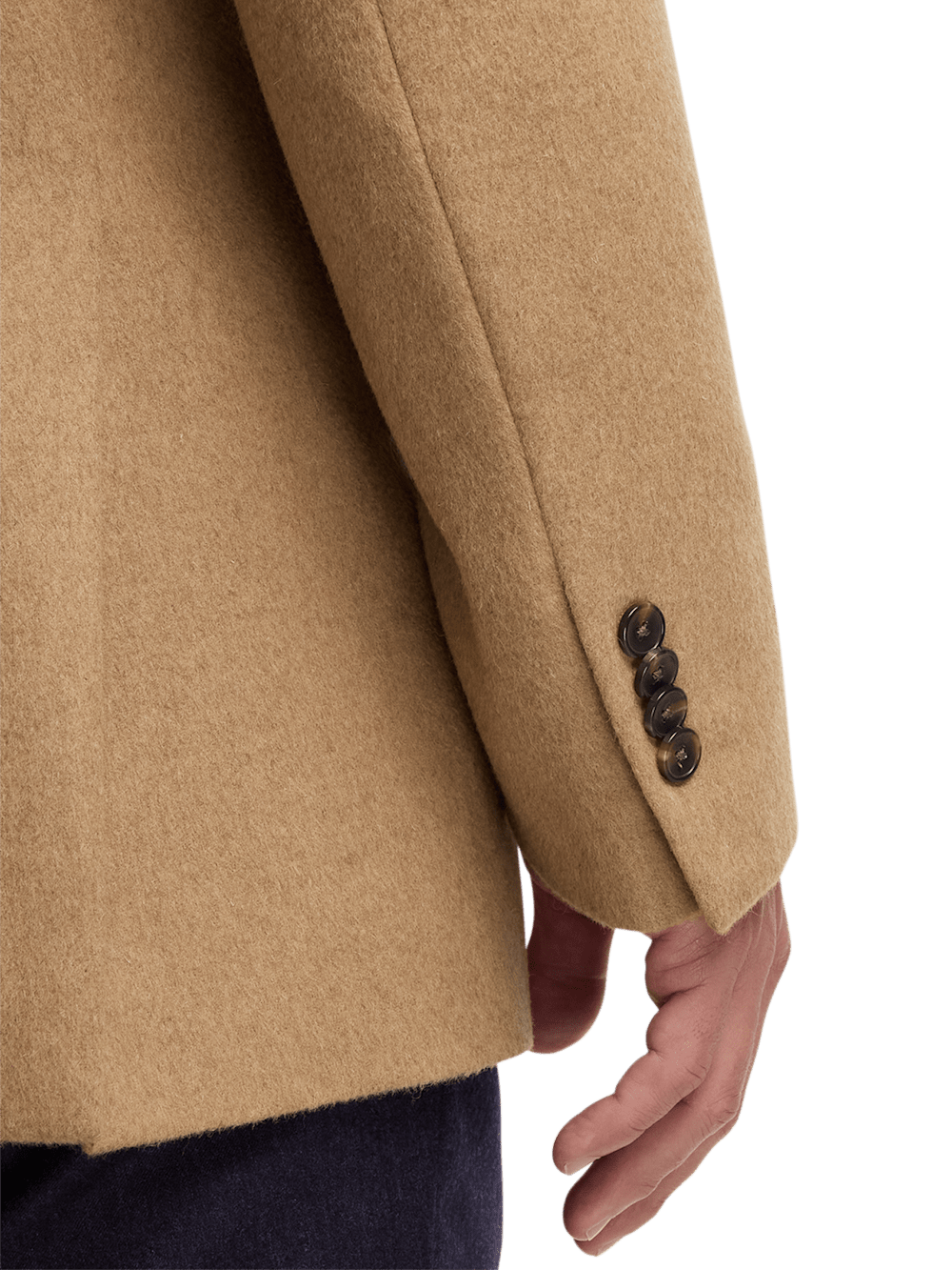Alternate Image of Camel Hair Double Breasted Peak Lapel Sport Coat-2
