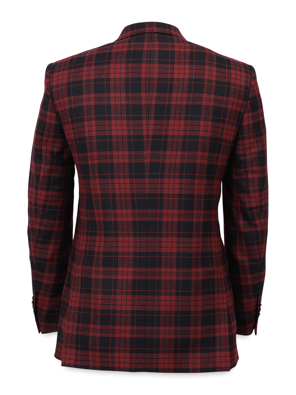 Alternate Image of Wool Plaid Single Breasted Notch Lapel Sport Coat-3