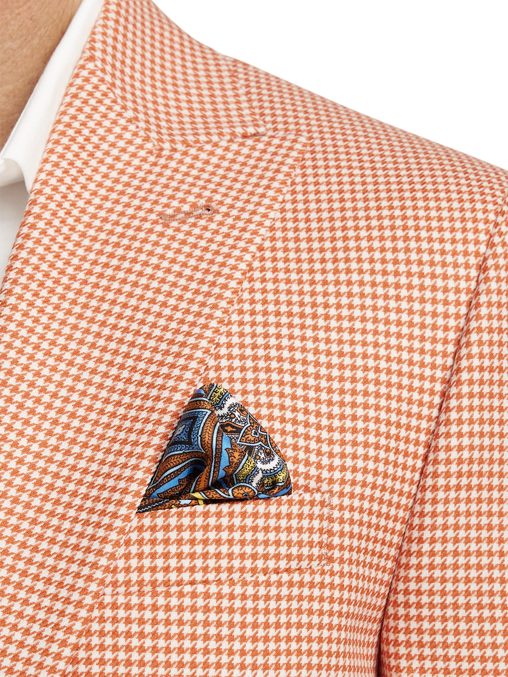 Alternate Image of Wool Houndstooth Single Breasted Peak Lapel Sport Coat-5