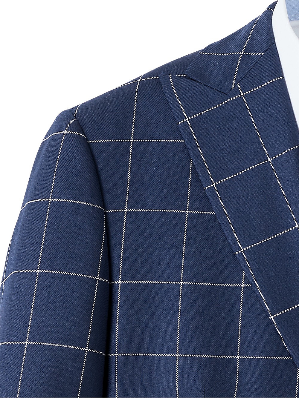 Alternate Image of Wool Windowpane Double Breasted Sport Coat-3