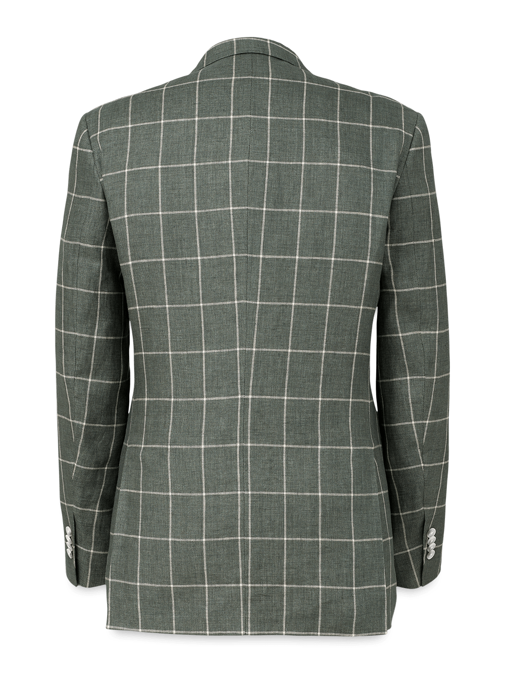 Alternate Image of Linen Windowpane Single Breasted Notch Lapel Sport Coat-4