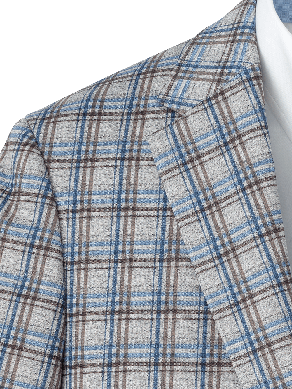 Alternate Image of Microfiber Knit Stretch Plaid Notch Lapel Sport Coat-2