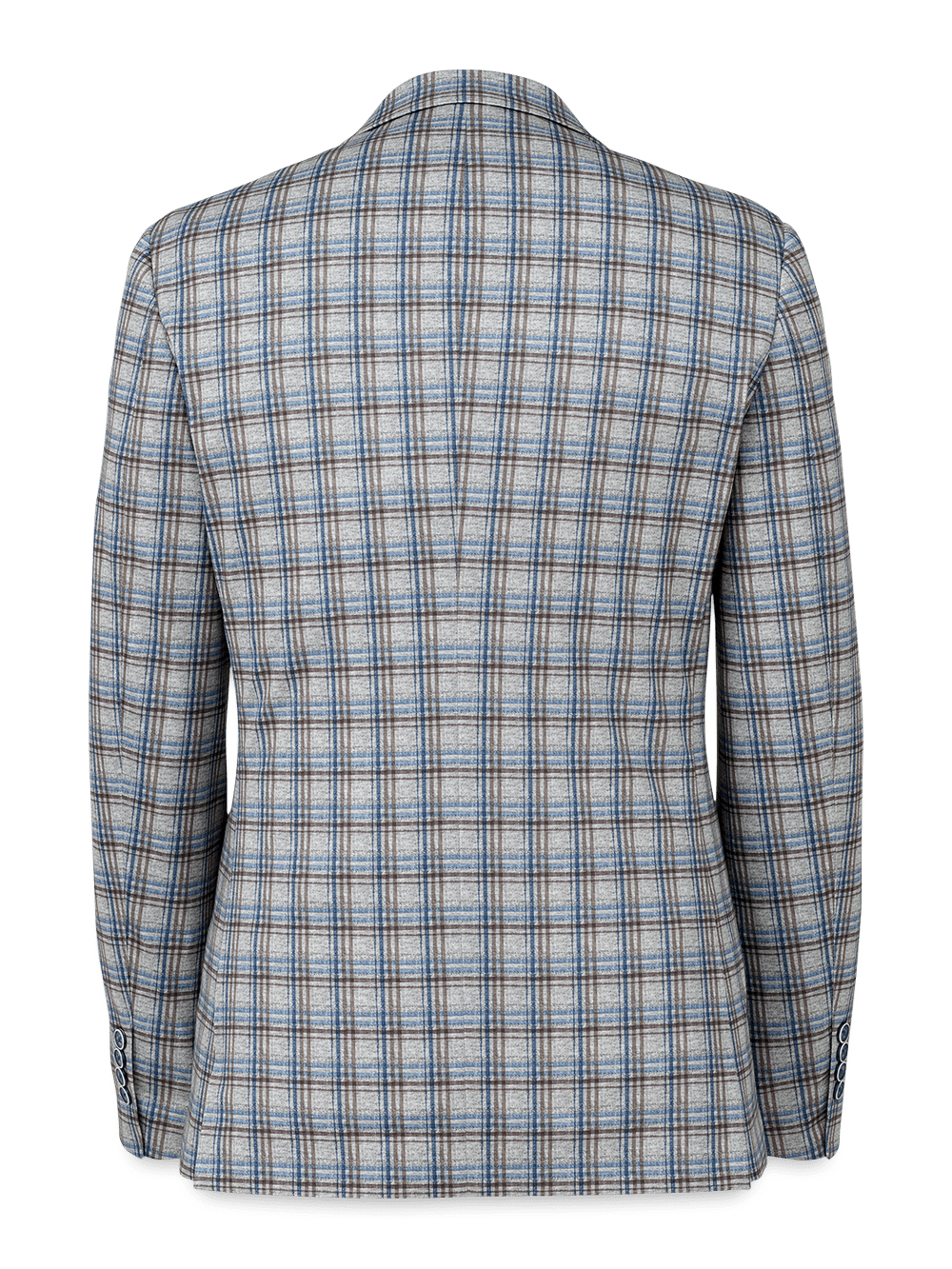 Alternate Image of Microfiber Knit Stretch Plaid Notch Lapel Sport Coat-3