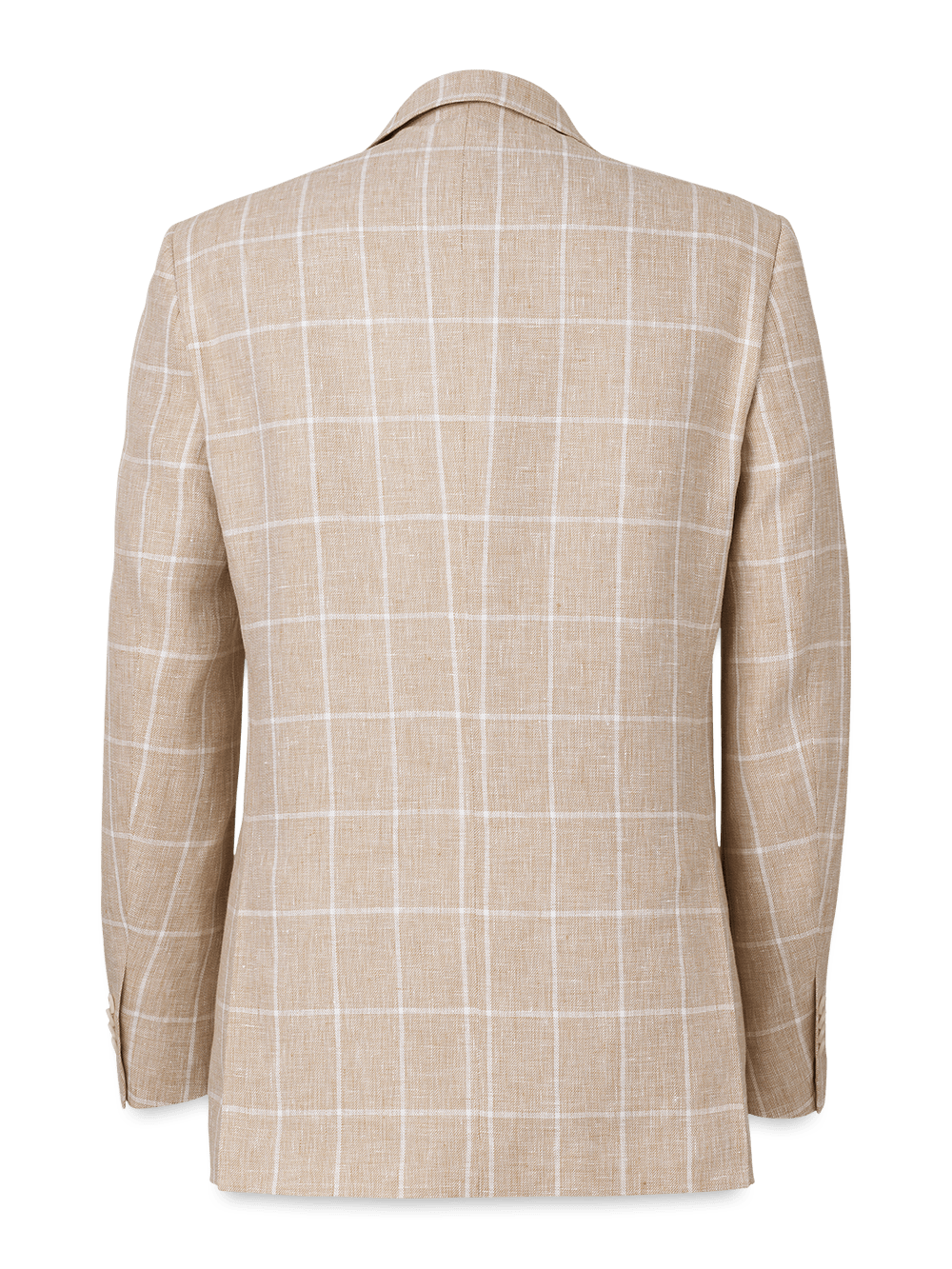 Alternate Image of Linen Windowpane Single Breasted Notch Lapel Sport Coat-4