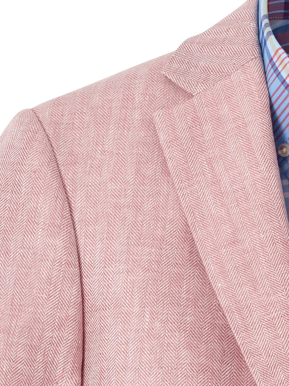 Alternate Image of Linen Herringbone Single Breasted Notch Lapel Sport Coat-3