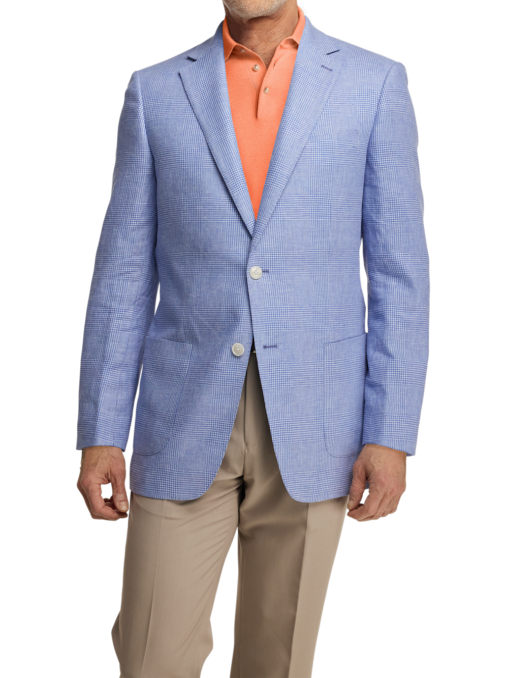 Alternate Image of Linen Blend Single Breasted Notch Lapel Sport Coat-1
