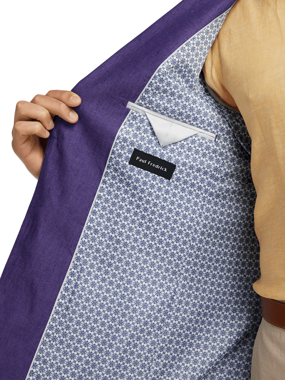 Alternate Image of Linen Single Breasted Notch Lapel Sport Coat-3