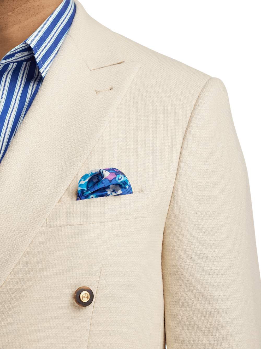 Alternate Image of Wool Blend Double Breasted Peak Lapel Sport Coat-5