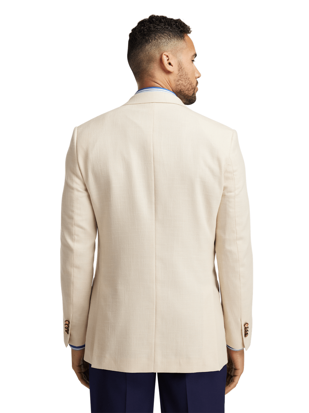 Alternate Image of Wool Blend Double Breasted Peak Lapel Sport Coat-6