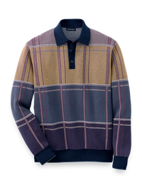 Cotton Three Button Polo - Multi