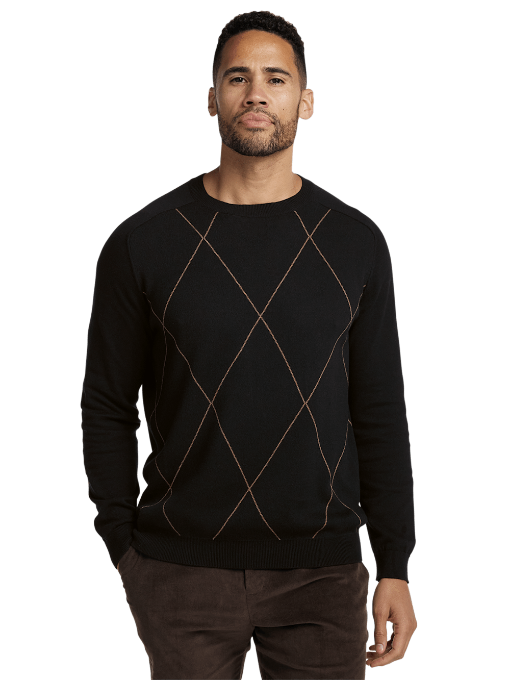 Alternate Image of Cotton Crew Neck Sweater-1