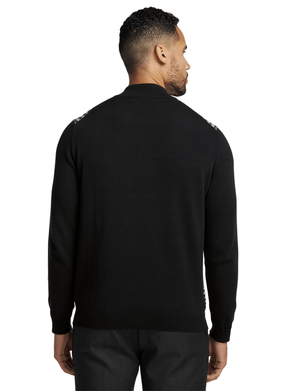 Alternate Image of Cotton Quarter Zip Mock Neck Sweater-4