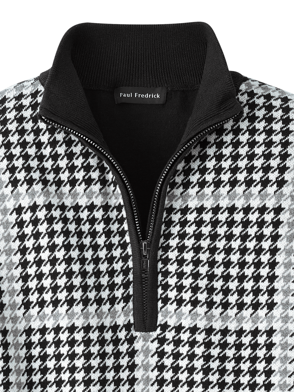 Alternate Image of Cotton Quarter Zip Mock Neck Sweater-5