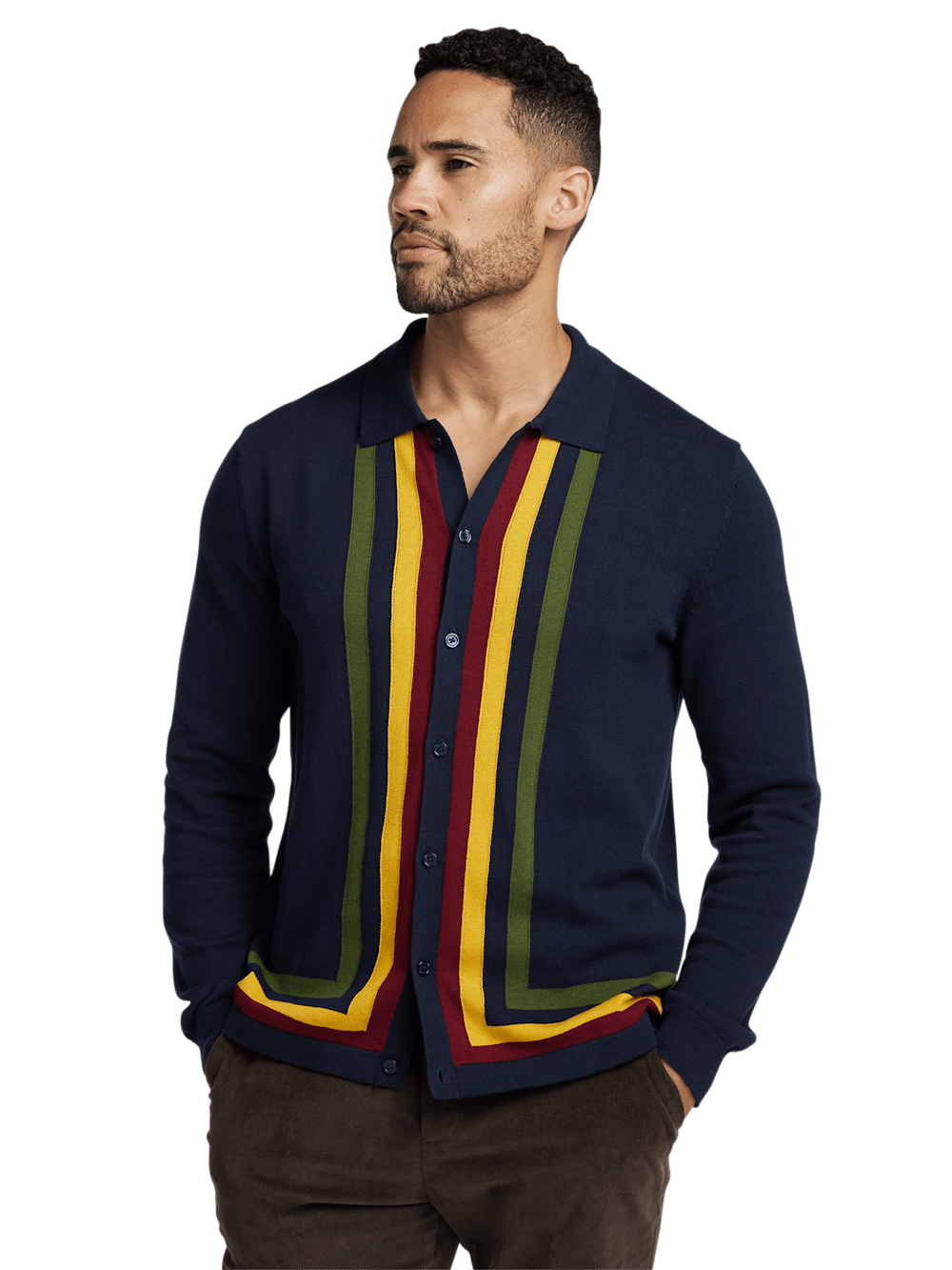 Alternate Image of Cotton Button Front Polo-1