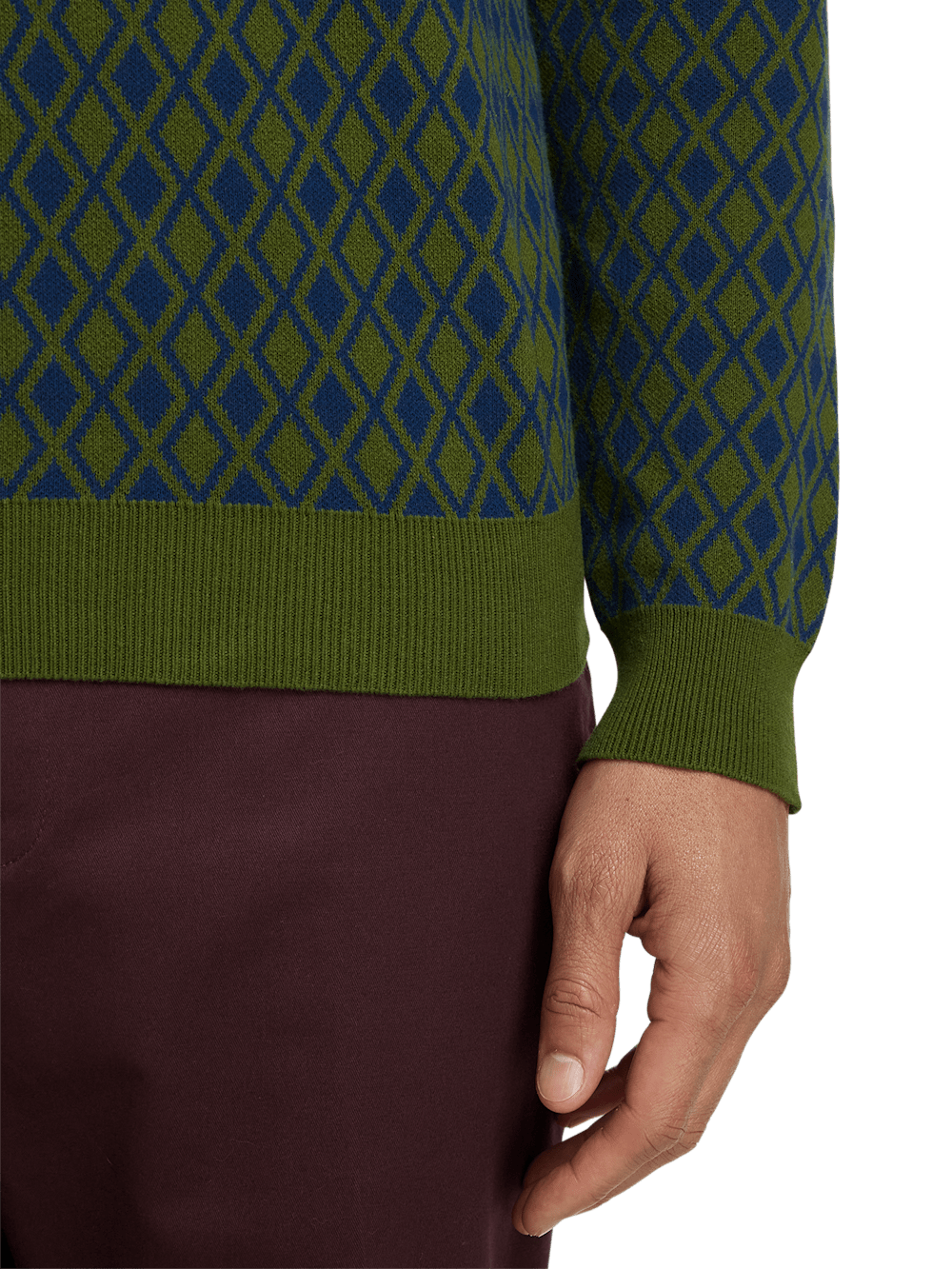 Alternate Image of Cotton Quarter Zip Mock Neck Sweater-3