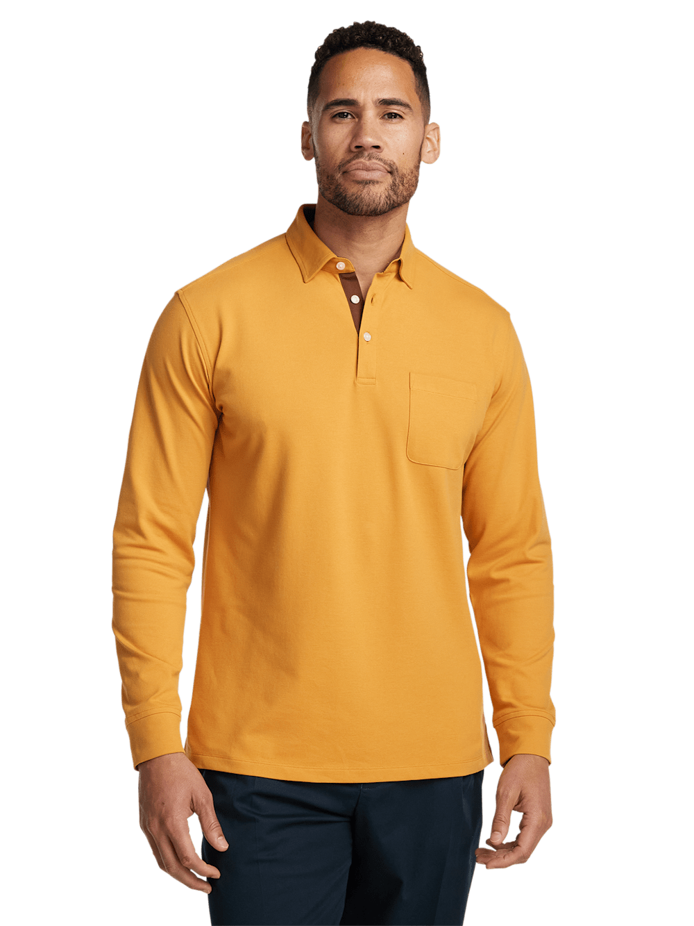 Alternate Image of Cotton/spandex Pique Three Button Polo-1