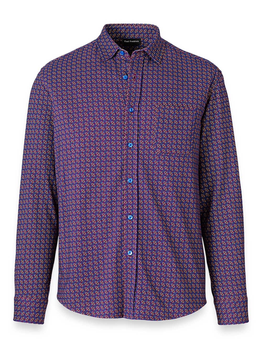 Product Image of Cotton Button Front Polo-Multi