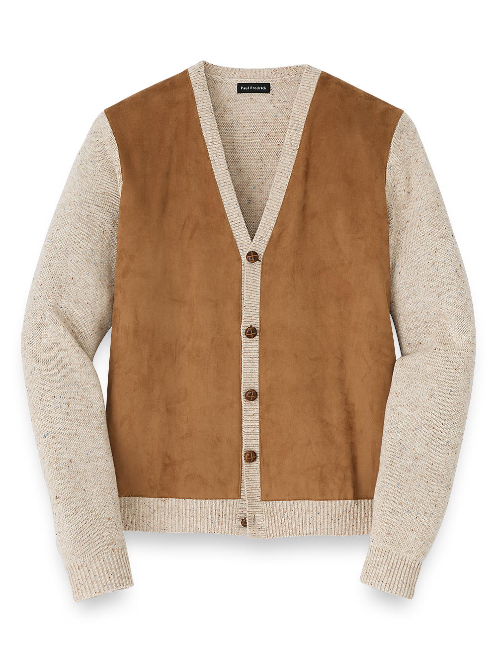 Product Image of Donegal Button Front Cardigan Sweater-Ivory