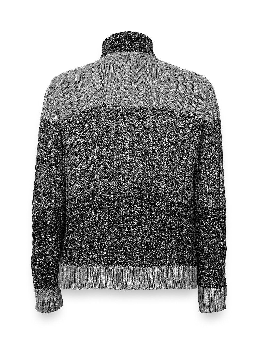 Alternate Image of Cotton Full Zip Mock Neck Sweater-1