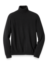 Cashmere Turtleneck Sweater - Black
