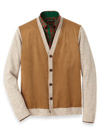 Donegal Button Front Cardigan Sweater - Ivory