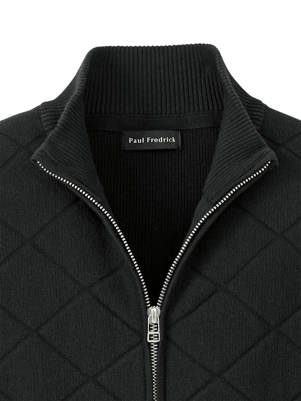 Alternate Image of Cotton Full Zip Mock Neck Sweater-5