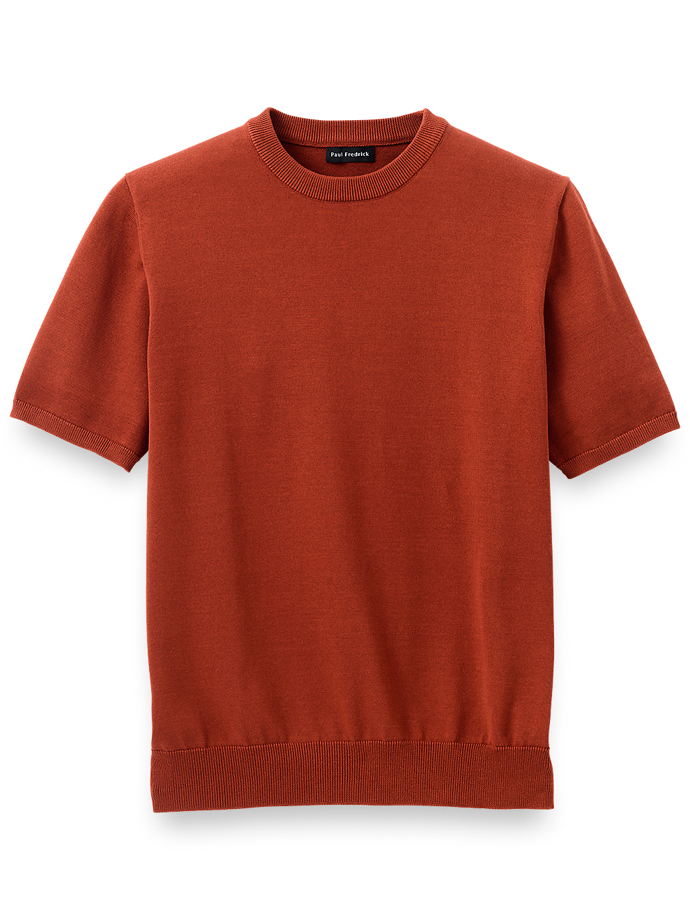 Product Image of Supima Cotton Crew Neck Sweater-Dark Rust