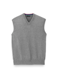 Supima Cotton Vest - Medium Grey