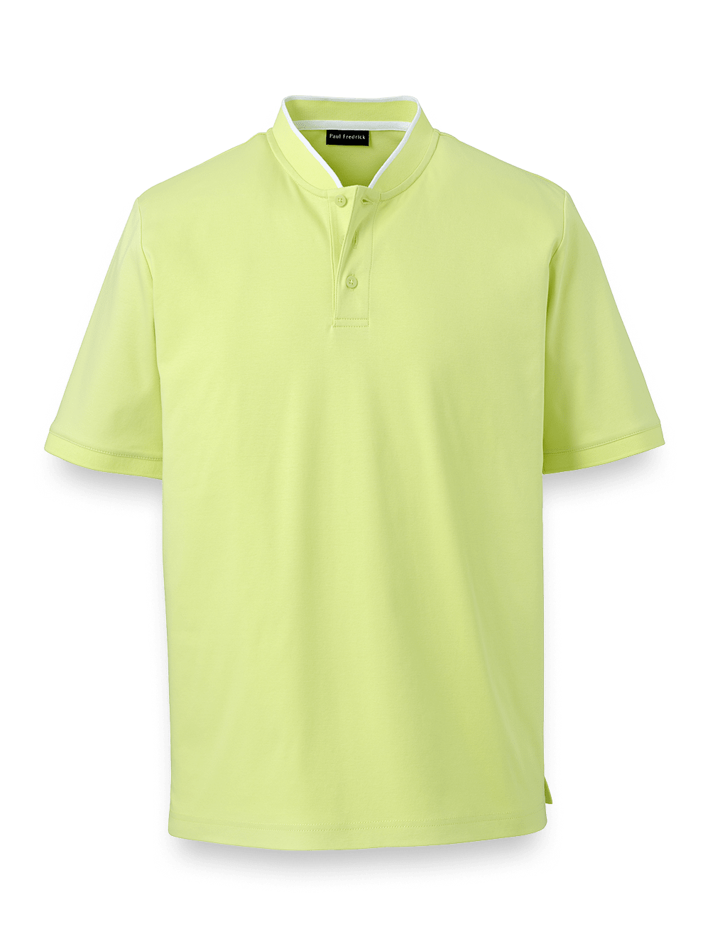 Product Image of Mercerized Cotton Henley-Mint Green