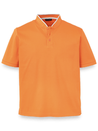 Mercerized Cotton Henley - Orange