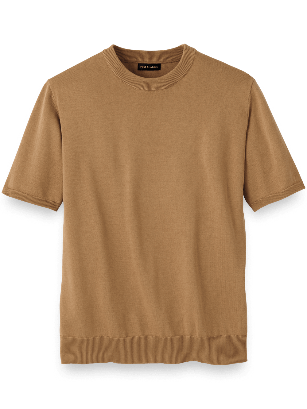 Product Image of Supima Cotton Crew Neck Sweater-Light Brown