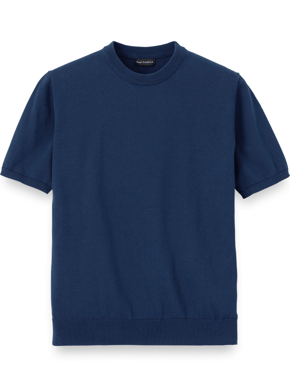 Product Image of Supima Cotton Crew Neck Sweater-Navy