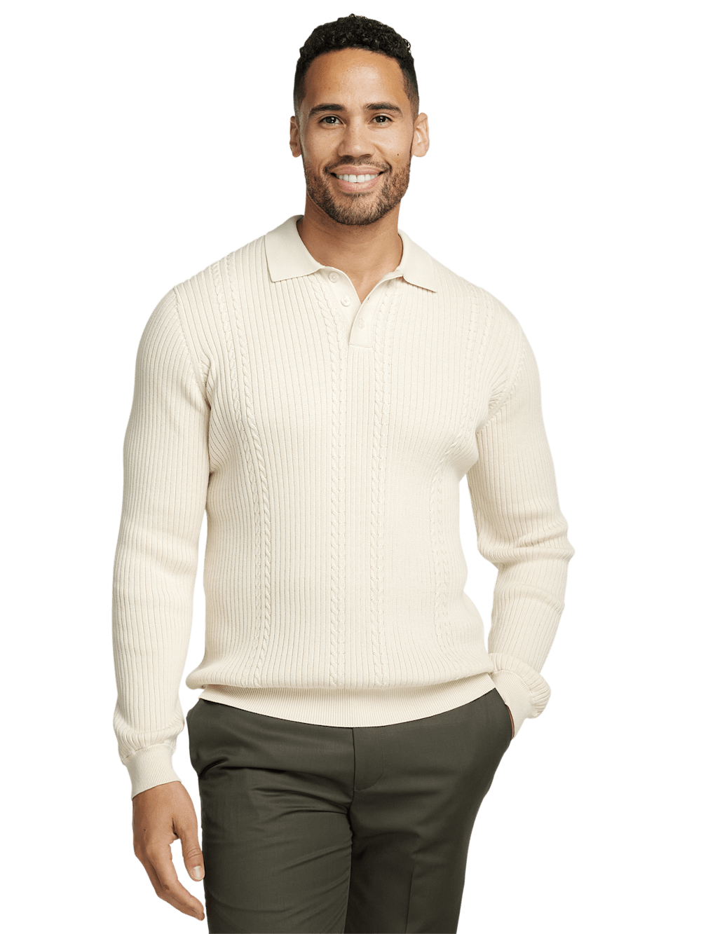 Alternate Image of Cotton Three Button Polo-1