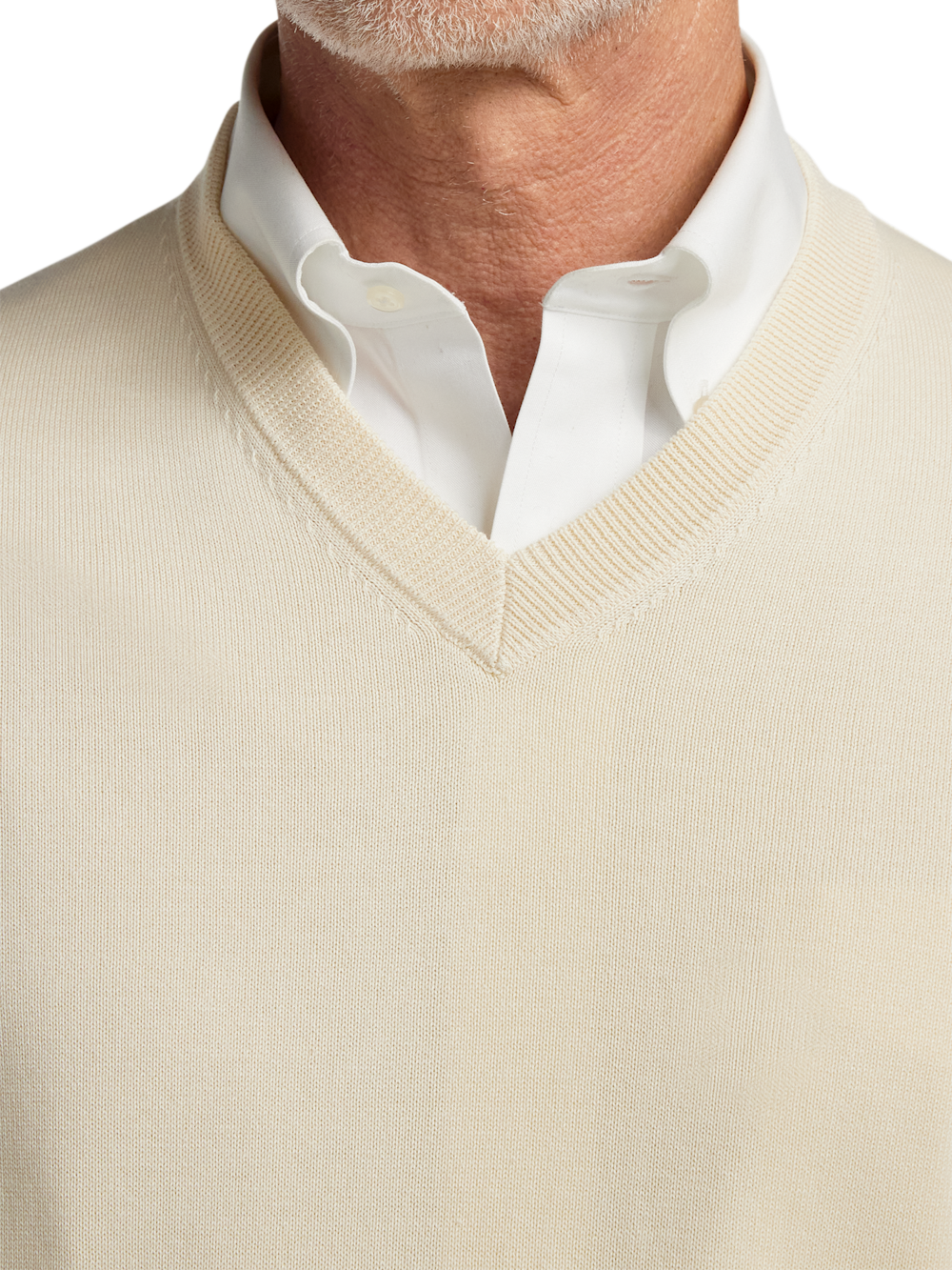 Alternate Image of Supima Cotton V-neck Sweater-2