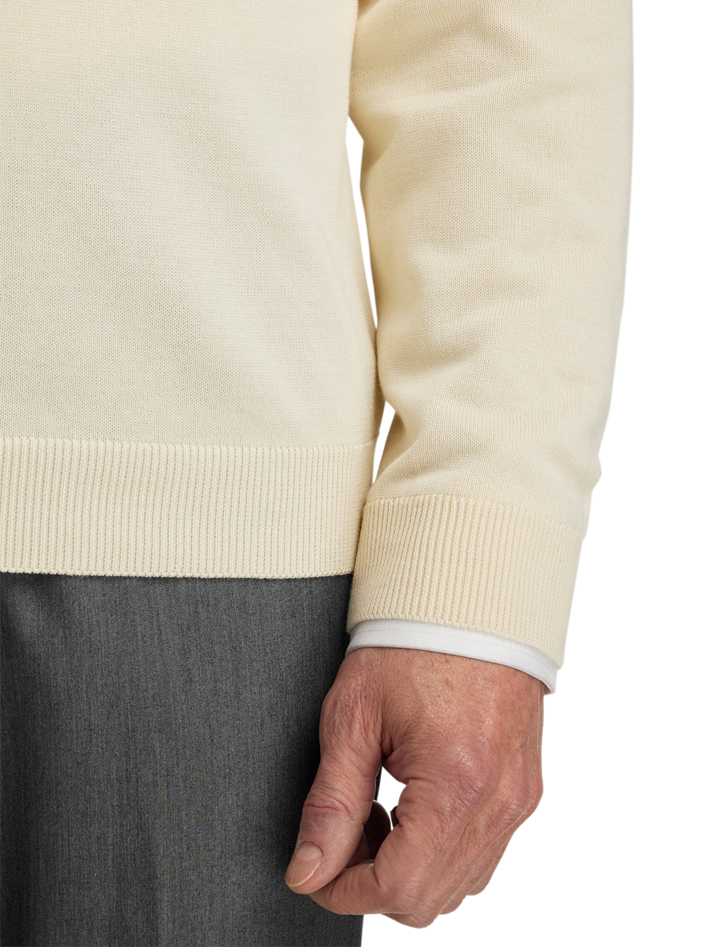 Alternate Image of Supima Cotton V-neck Sweater-3