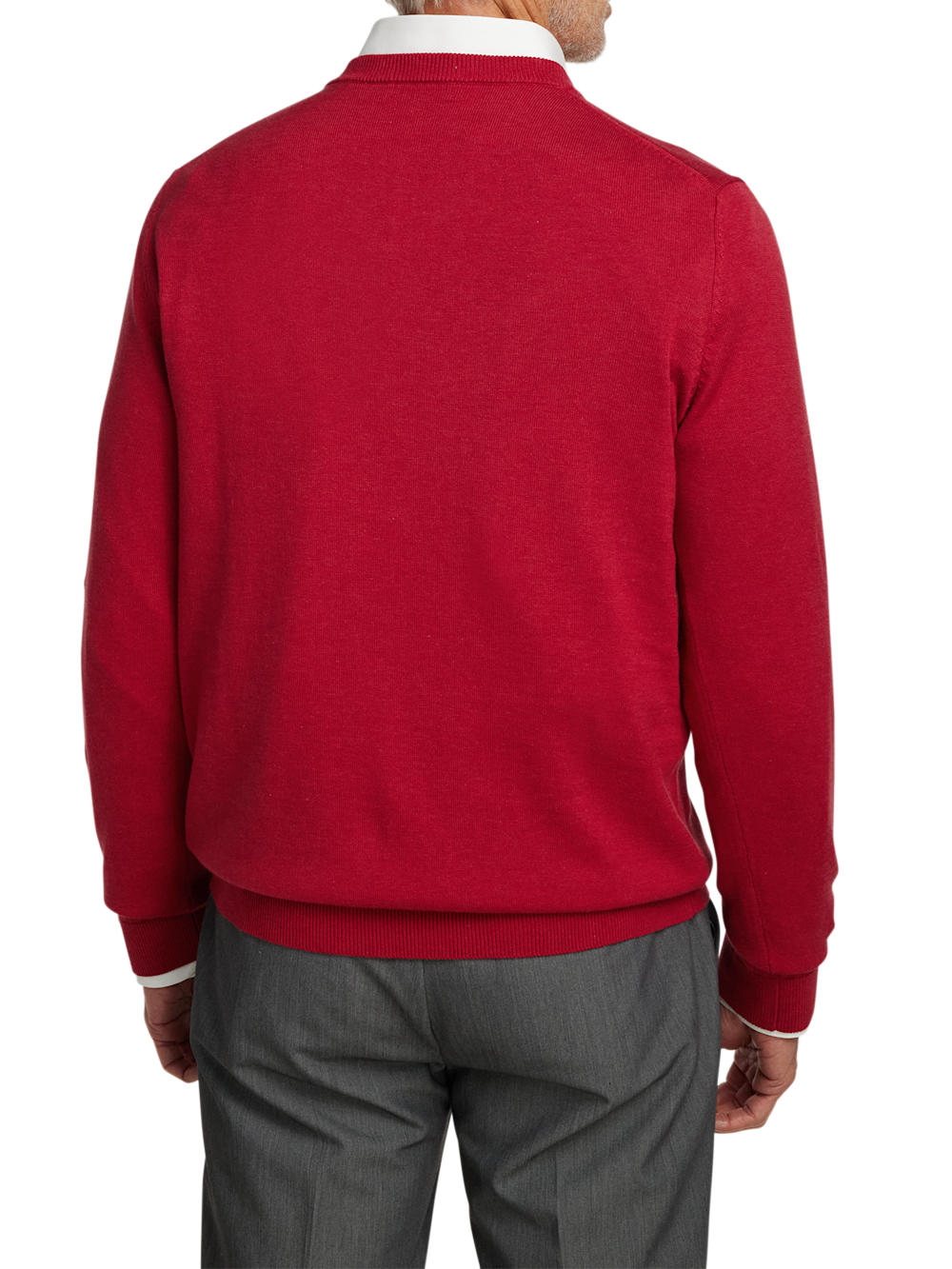 Alternate Image of Supima Cotton V-neck Sweater-4