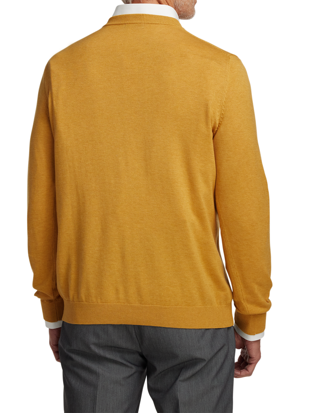 Alternate Image of Supima Cotton V-neck Sweater-4