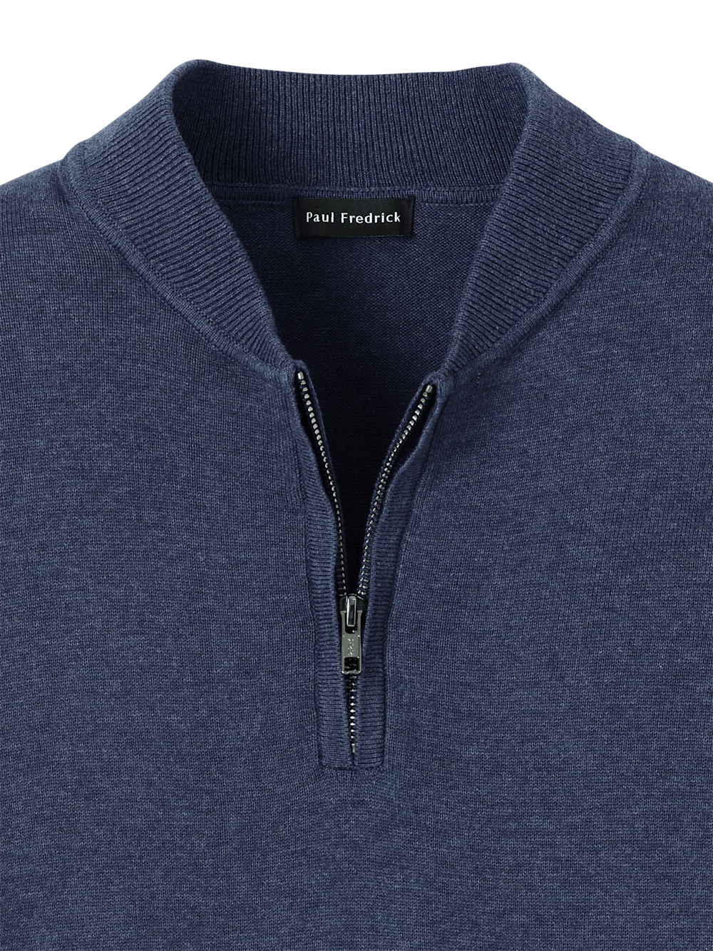 Alternate Image of Cotton Quarter Zip Mock Neck Sweater-5