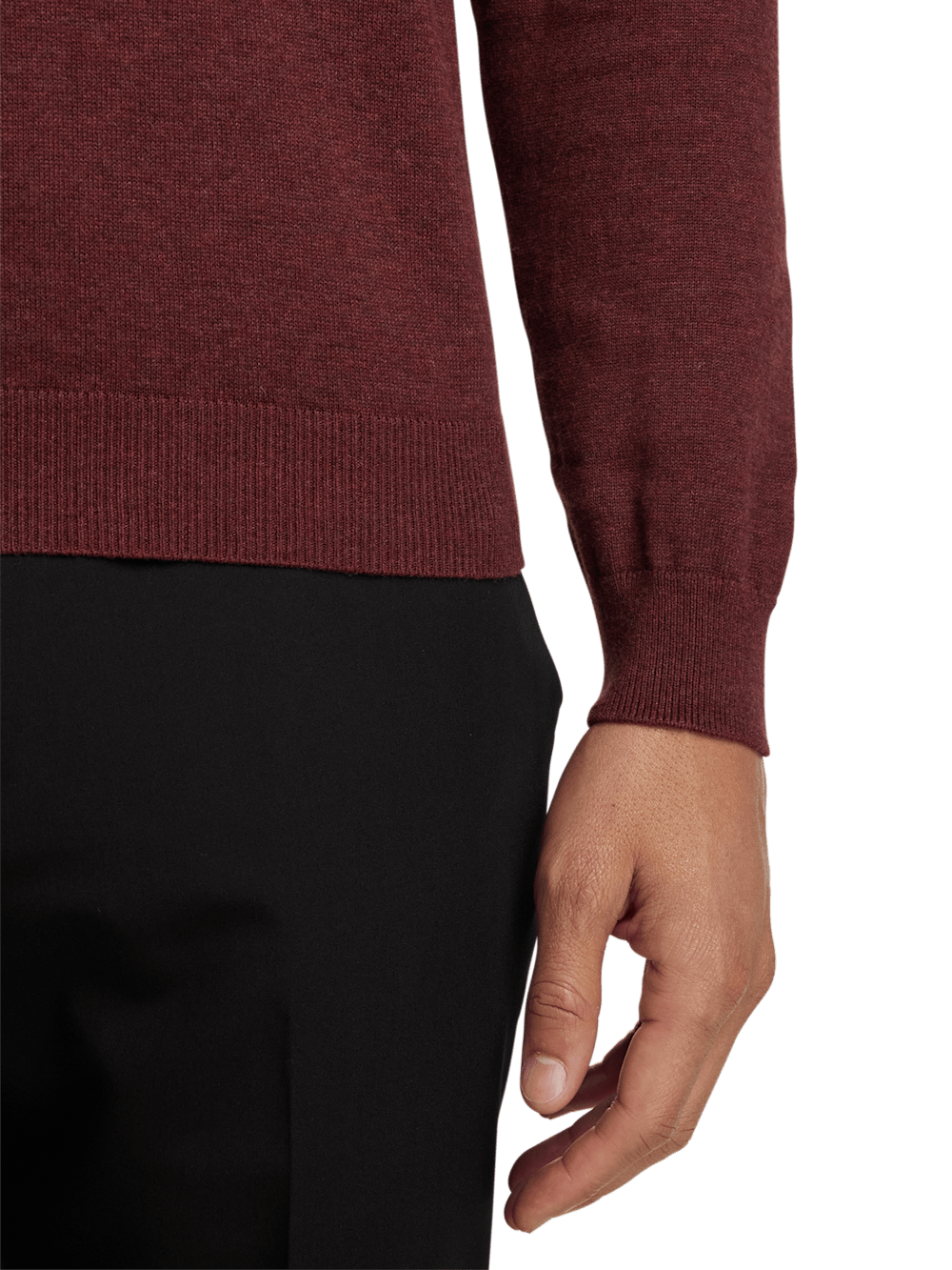 Alternate Image of Cotton Quarter Zip Mock Neck Sweater-3